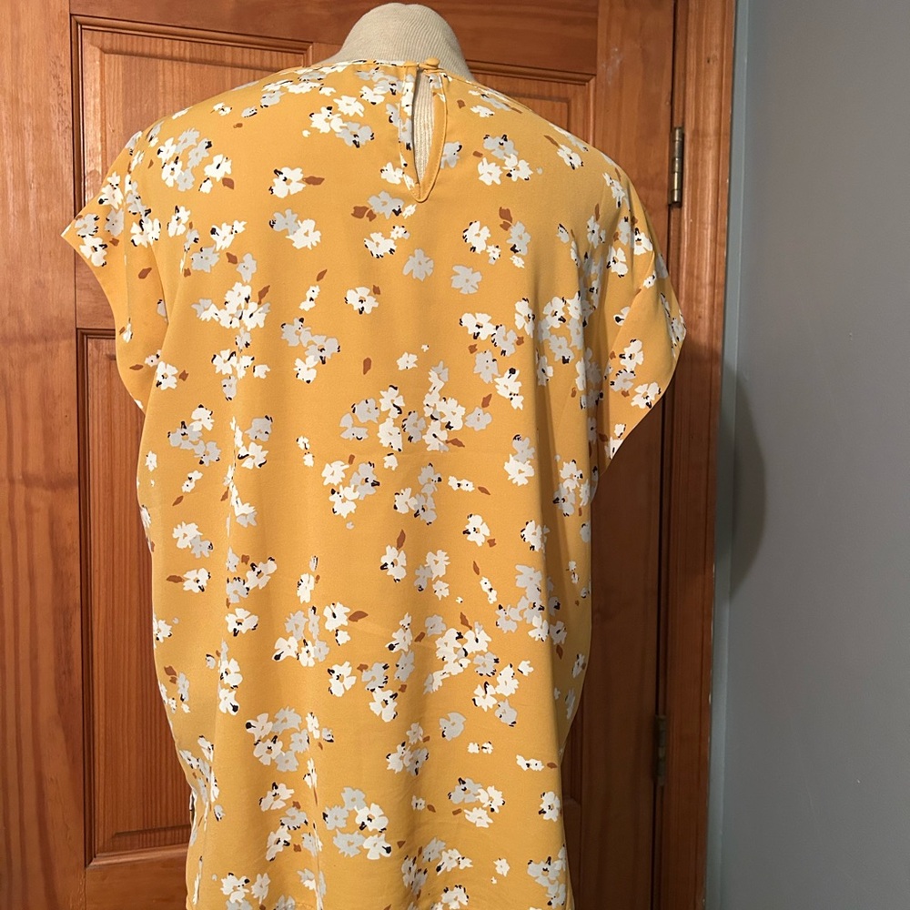 Floral Yellow Blouse